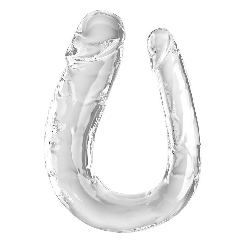 KING COCK – DUPLA CONFUSÃO DUPLA DILDO 44 CM TRANSPARENTE