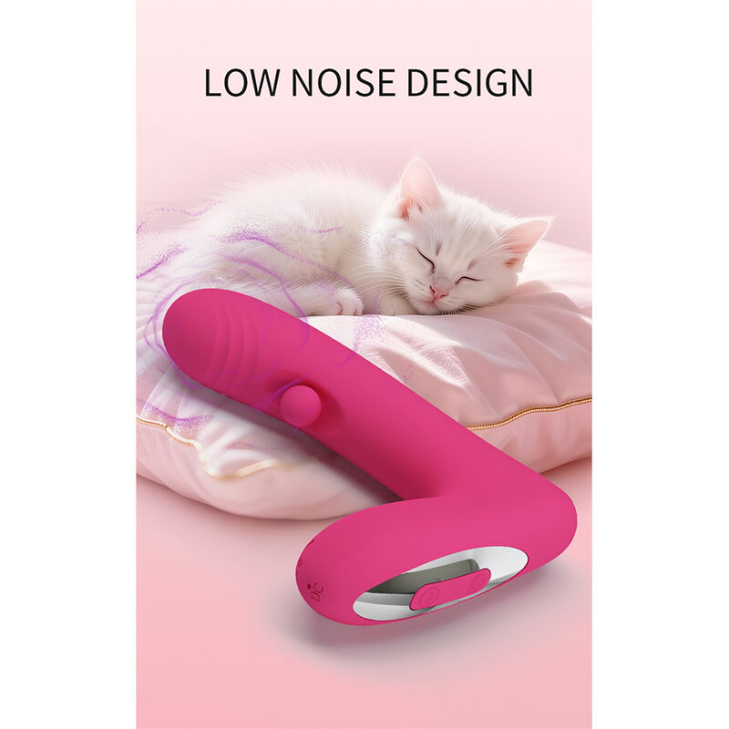 PRETTY LOVE - DUDEN Vibrador de silicone recarregável com 12 modos de vibração e 3 modos de balanço, rosa. - Image 12