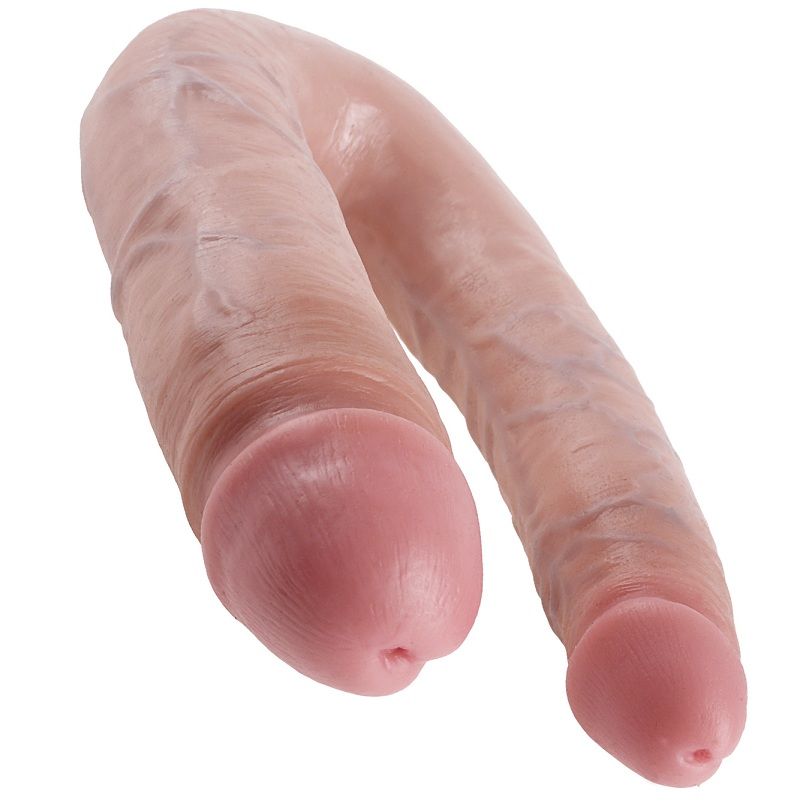 KING COCK - U-SHAPED LARGE DOUBLE TROUBLE FLESH 17.8 CM - Image 4
