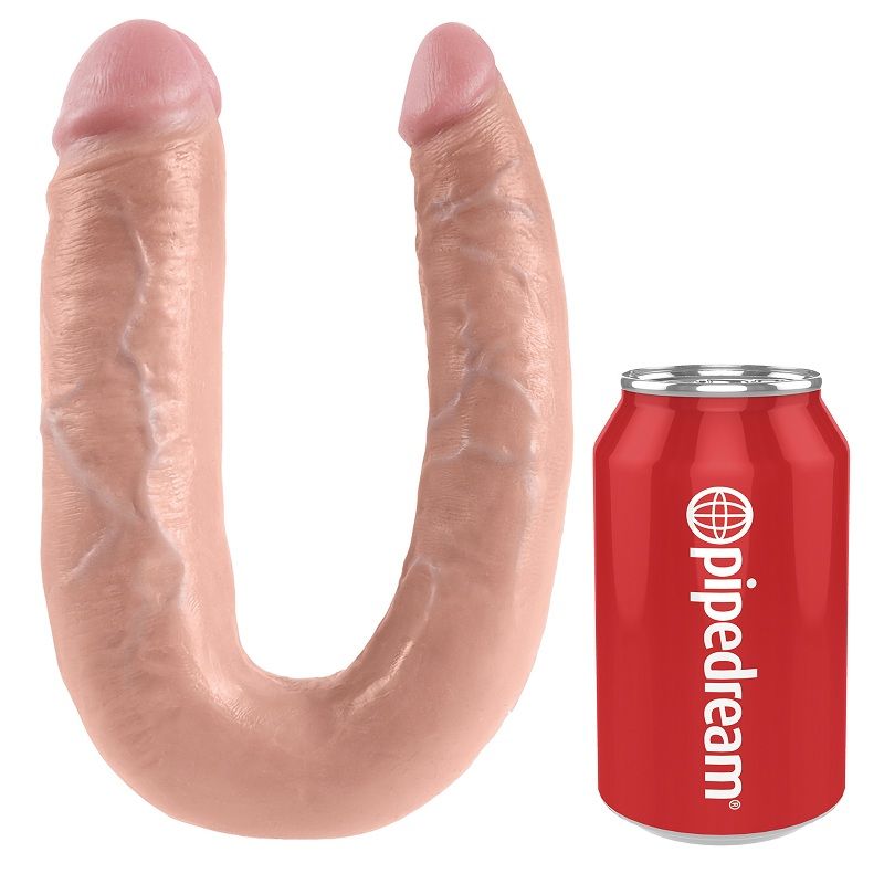 KING COCK – U-SHAPED LARGE DOUBLE TROUBLE FLESH 17.8 CM