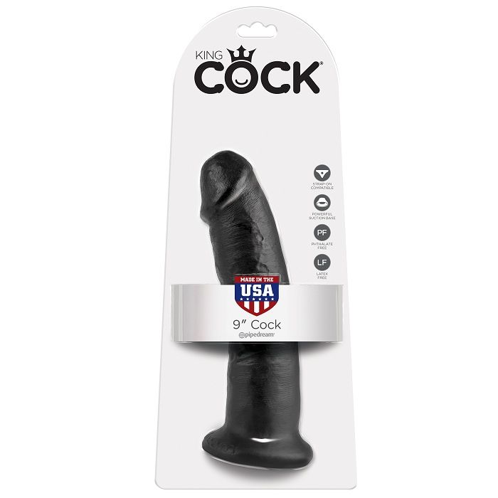 KING COCK – 9 DILDO BLACK 22.9 CM