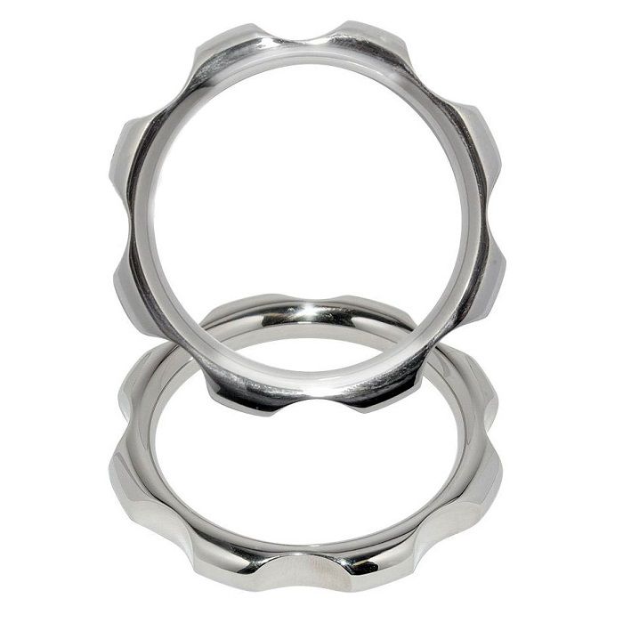 Anel de torque metálico resistente para pênis e testículos, 45 mm.