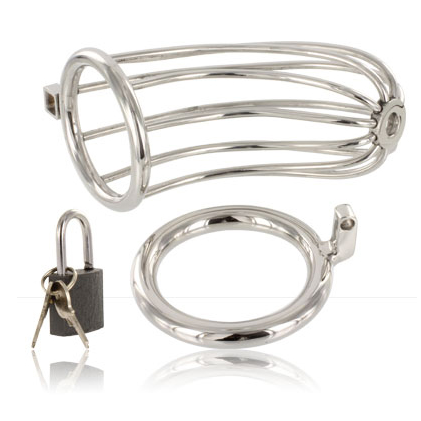 GAIOLA DE CASTIDADE PARA PÁSSAROS – METAL RESISTENTE