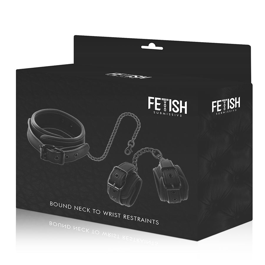FETICHE SUBMISSIVO - COLAR E ALGEMAS EM COURO VEGANO COM FORRO DE NOPRENE - Image 12