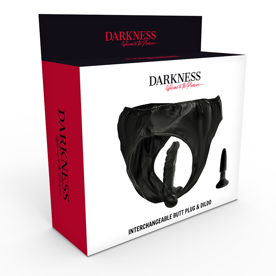 CALCINHA DARKNESS - COM PLUG E DILDO INTERCAMBIÁVEL - Image 4