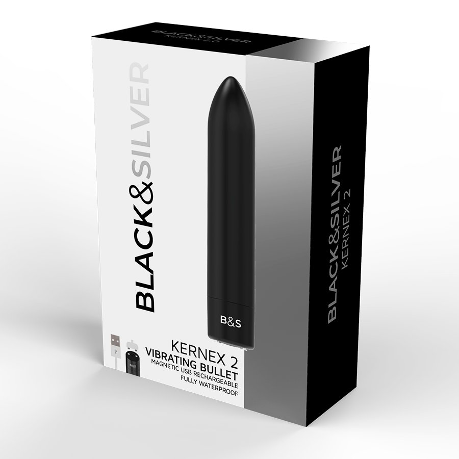 BLACK&SILVER - KERNEX 2 BLACK VIBRATING MAGNETIC BULLET - Image 5