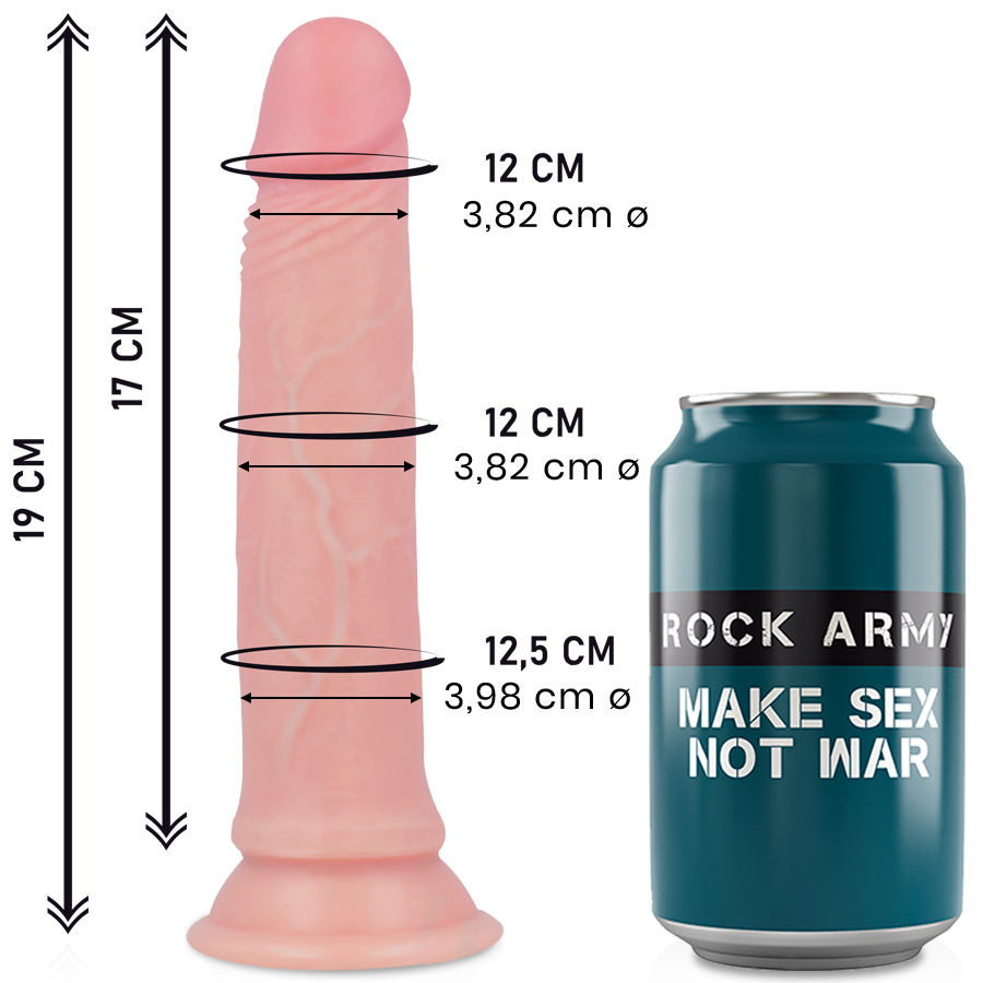 ROCKARMY – ROCKARMY SILICONE LÍQUIDO PREMIUM AVENGER REALISTA 19 CM -O- 3,98 CM