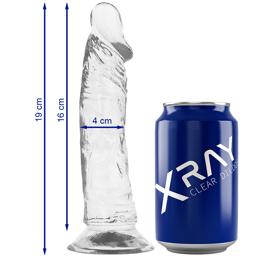 RAIO-X – PÊNIS TRANSPARENTE 19 CM -O- 4 CM