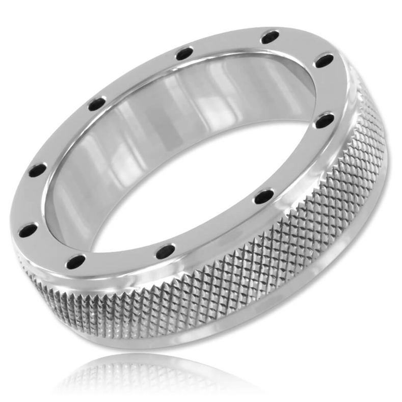Anel metálico resistente para pênis e testículos, 40 mm.