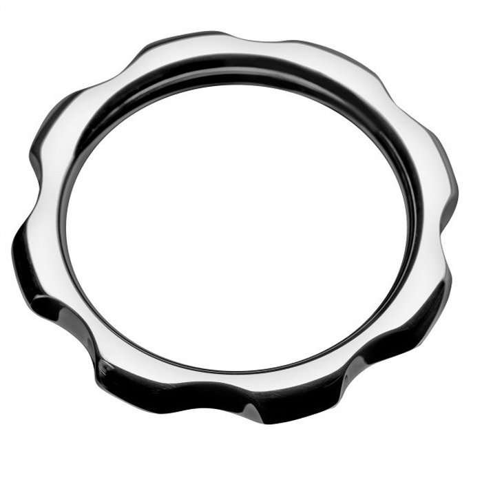 Anel de torque metálico resistente para pênis e testículos, 50 mm.