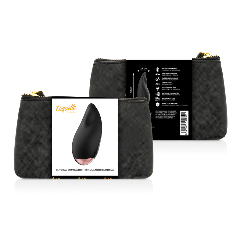 COQUETTE CHIC DESIRE – ESTIMULADOR CLITORIAL PRETO/DOURADO