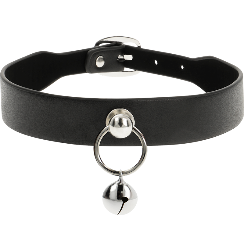 COQUETTE CHIC DESIRE - COLAR FEMININO EM COURO VEGANO COM CHOCALHO/ARGOLA - Image 3
