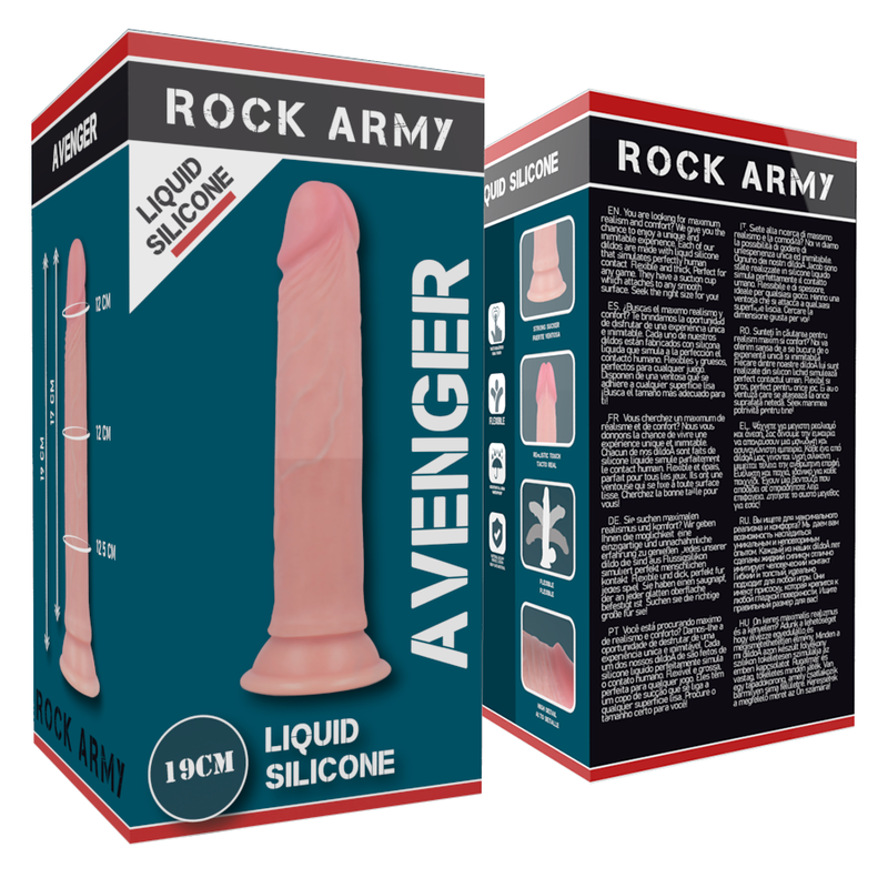 ROCKARMY - ARSENAL + DILDO DE SILICONE LÍQUIDO PREMIUM AVENGER 19 CM -O- 3,98 CM - Image 7