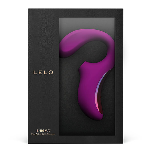 LELO – ENIGMA MASSAGEADOR ROXO COM DUPLA SUCÇÃO E ESTIMULAÇÃO