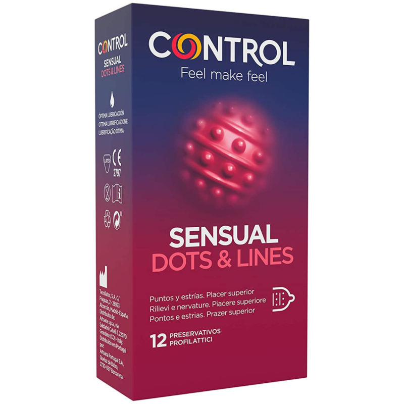 CONTROLE – PONTOS E LINHAS SENSUAIS, MARCAS DE ESTRIAS – 12 UNIDADES
