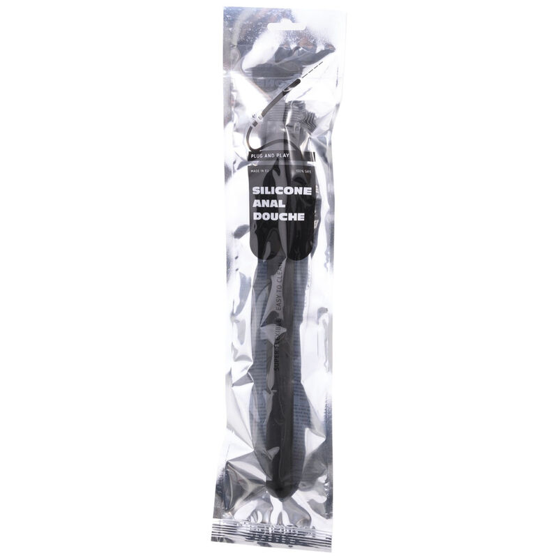 TODO PRETO - BANHO DE CHUVEIRO ANAL DE SILICONE COM CONTAS 27 CM - Image 2