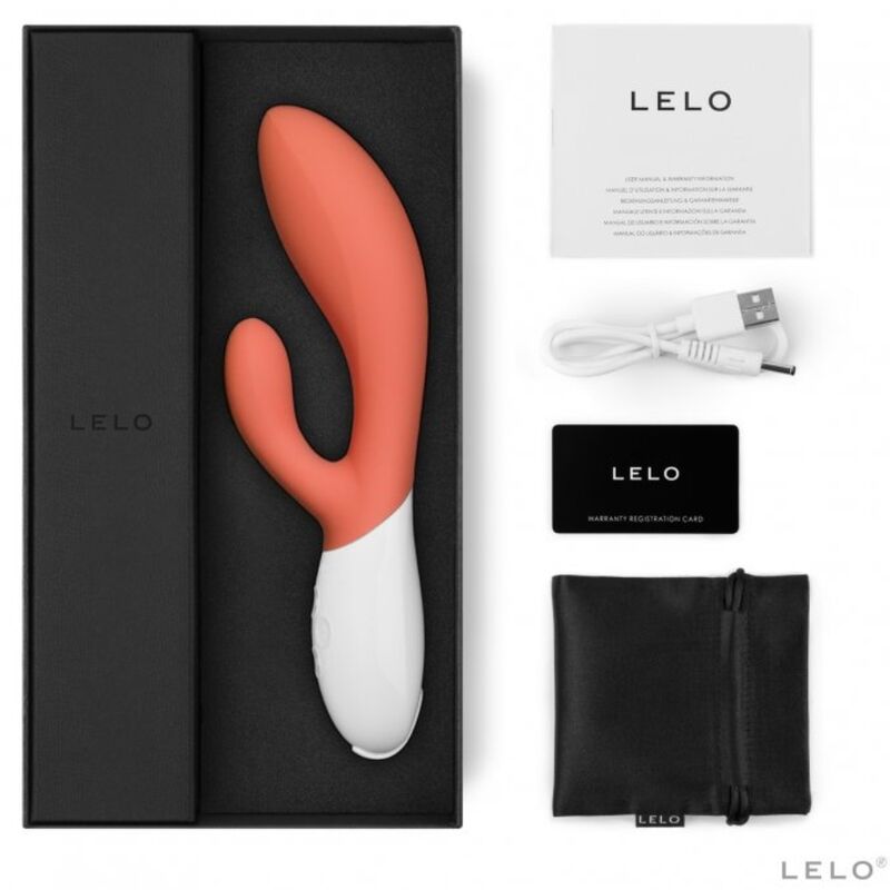 LELO – INA 3 VIBRADOR COELHO DE LUXO CORAL