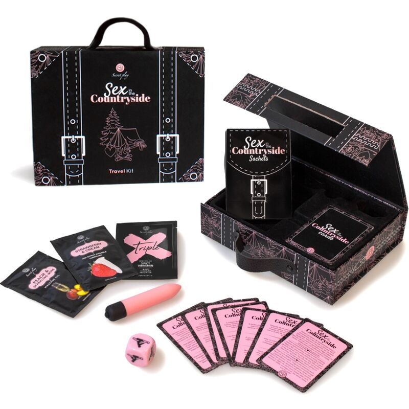 SECRETPLAY – KIT DE VIAGEM PARA SEXO NO CAMPO (ES/EN/DE/FR/NL/PT)