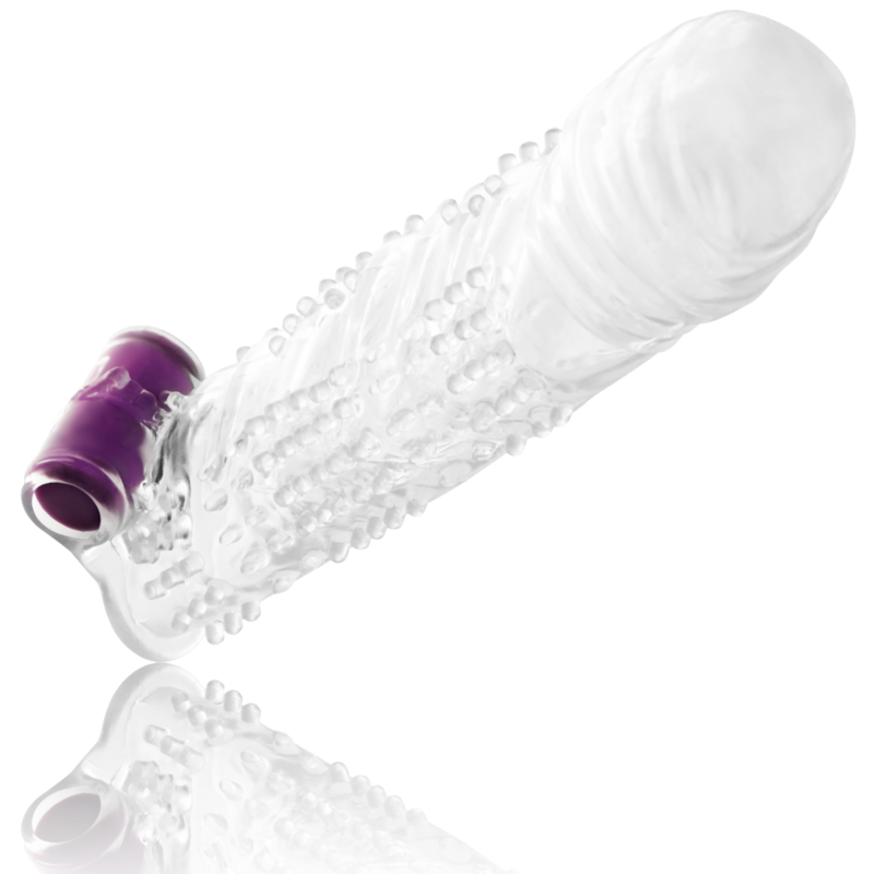 OHMAMA – CAPA PENIANA TEXTURIZADA COM VIBRADOR BALA