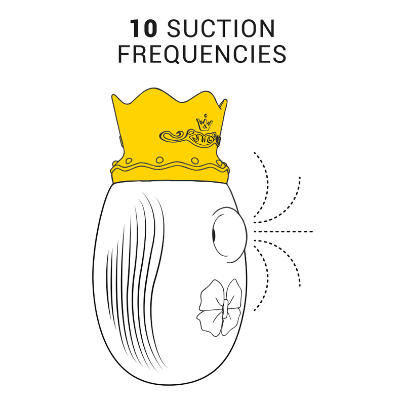 INTENSE - ESTIMULADOR DE CLITÓRIS COM 10 MODOS DE SUCÇÃO E LAMBIDA - AZUL - Image 4