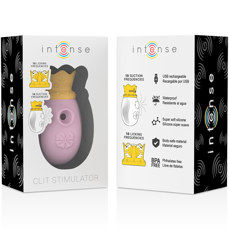 INTENSE - ESTIMULADOR DE CLITÓRIS COM 10 MODOS DE SUCÇÃO E LAMBIDA - ROSA - Image 8