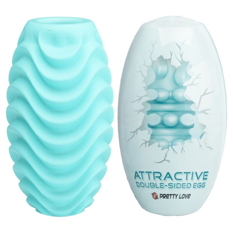 PRETTY LOVE – OVO MASTURBADOR DUPLO TURQUESA