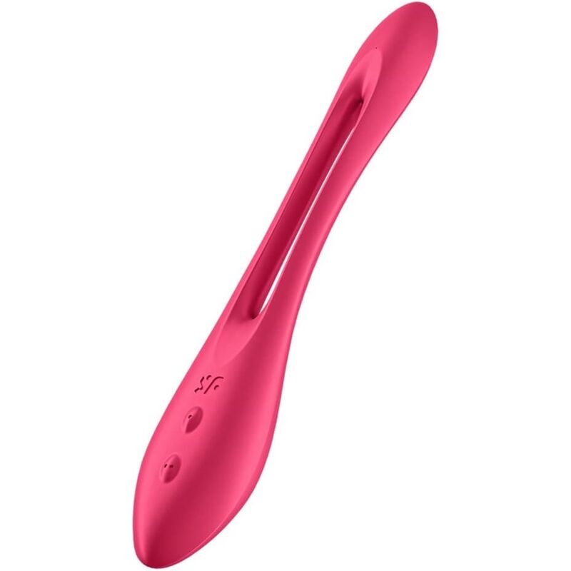 SATISFYER - VIBRADOR MULTIFUNCIONAL ELÁSTICO VERMELHO