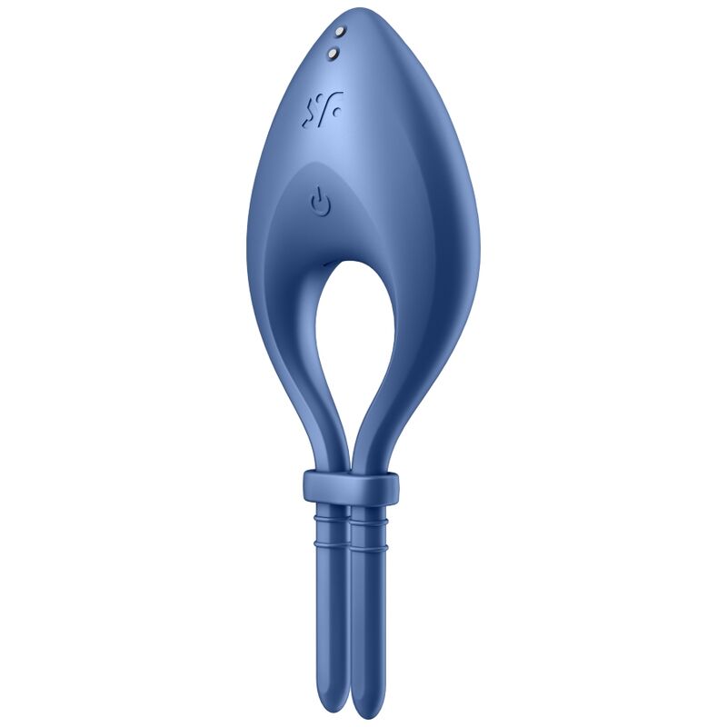 SATISFYER – VIBRADOR ANEL BULLSEYE AZUL