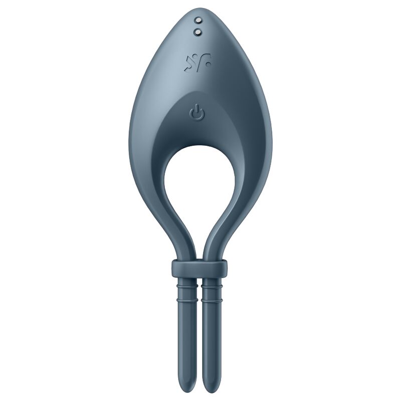 SATISFYER – VIBRADOR ANEL BULLSEYE CINZA