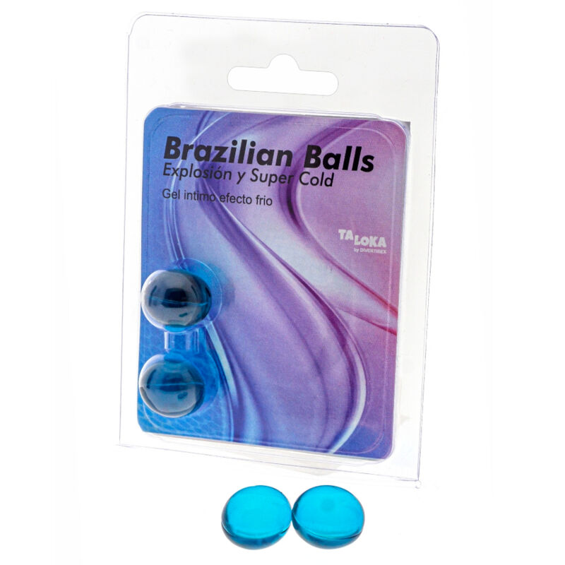TALOKA – 2 BOLAS BRASILEIRAS COM EFEITO FRIO E GEL EXCITANTE