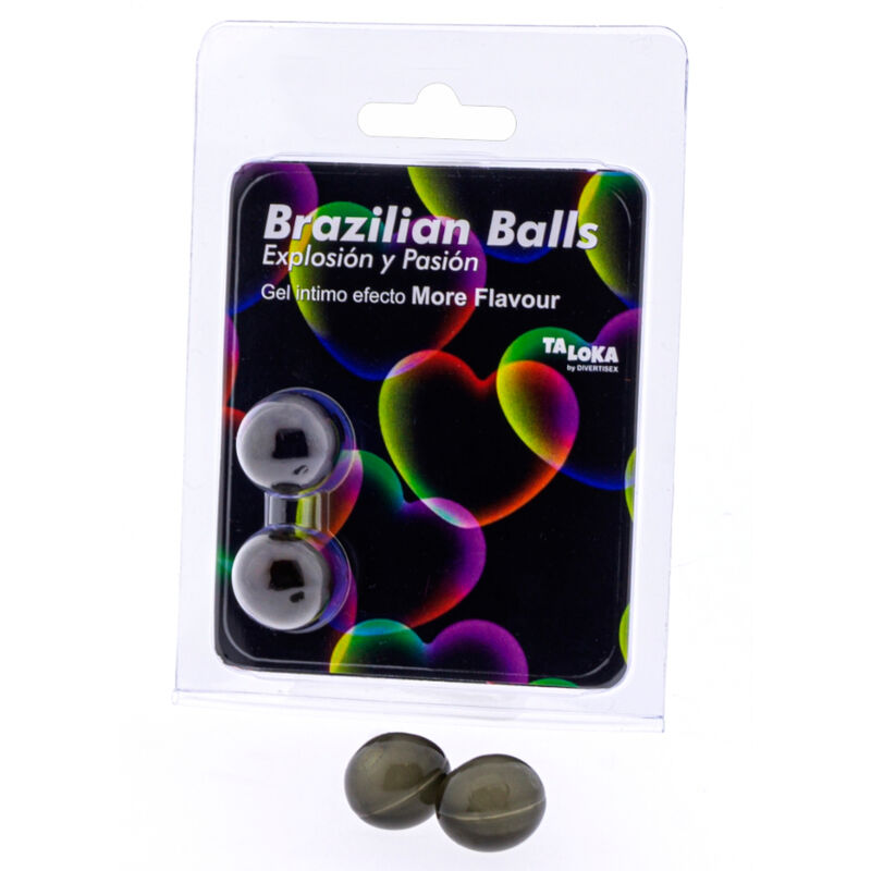 TALOKA – 2 BOLINHAS BRASILEIRAS COM SABOR INTENSO E EFEITO EXCITANTE EM GEL