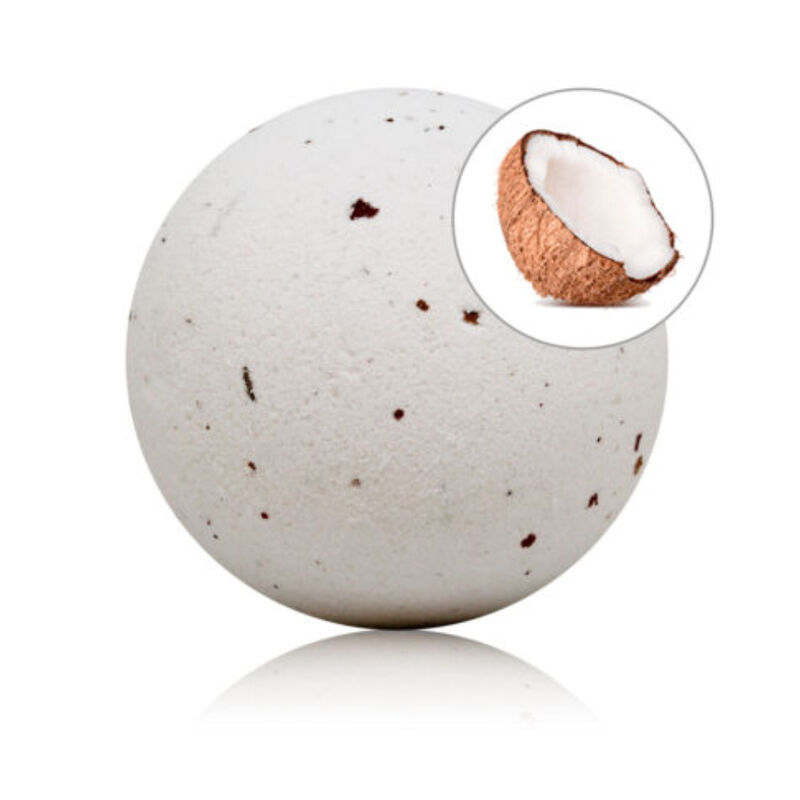 TALOKA – BOMBA DE BANHO COM AROMA DE COCO E PÉTALAS DE ROSA