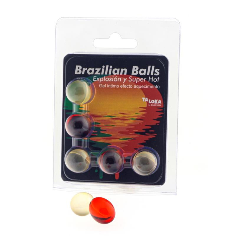 TALOKA – 5 BOLAS BRASILEIRAS EFEITO SUPER QUENTE GEL EXCITANTE