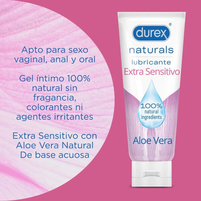 DUREX - NATURALS LUBRIFICANTE EXTRA SENSÍVEL 100 ML - Image 3