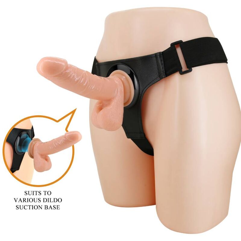 PRETTY LOVE – CALCINHA COM ARNÊS UNIVERSAL COM DILDO TOM 20 CM NATURAL