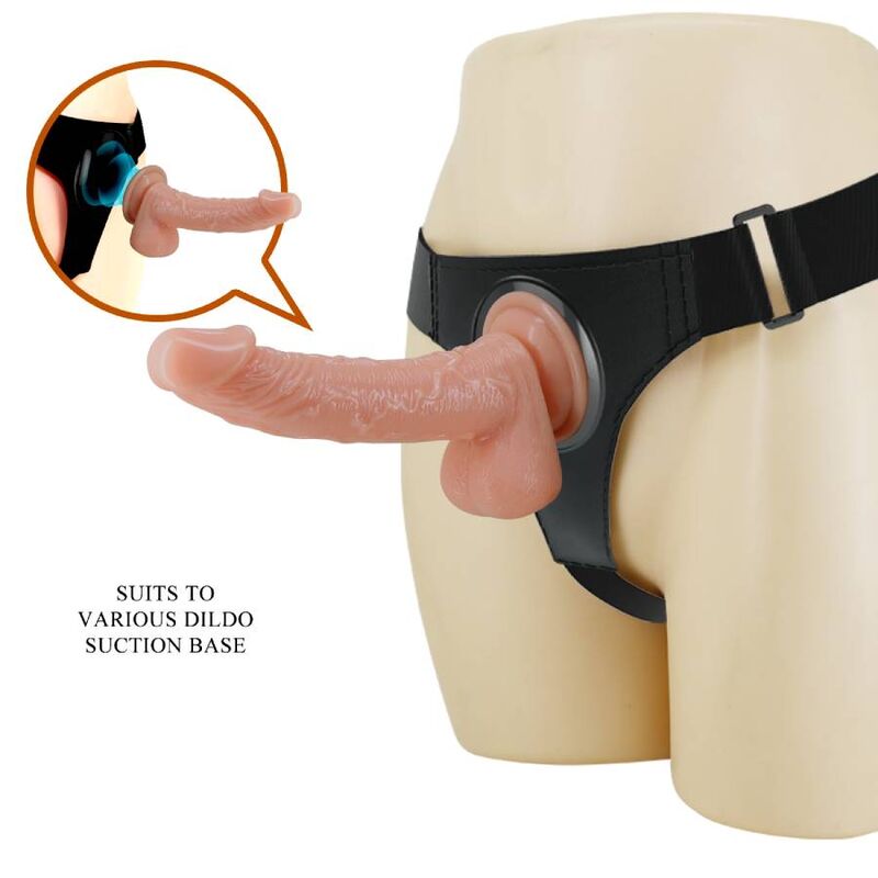 PRETTY LOVE – CALCINHA COM ARNÊS UNIVERSAL COM DILDO KEVIN 19 CM NATURAL