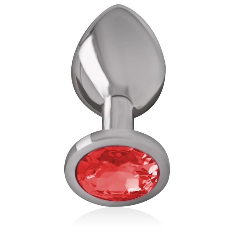 INTENSE - PLUG ANAL DE METAL DE ALUMÍNIO COM CRISTAL VERMELHO TAMANHO G - Image 2