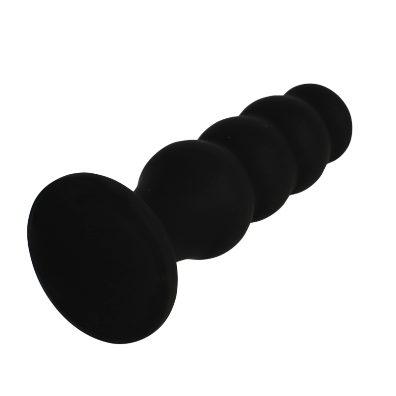 BLACK&SILVER - SCOTT PREMIUM SILICONE ANAL PLUG BLACK - Image 4