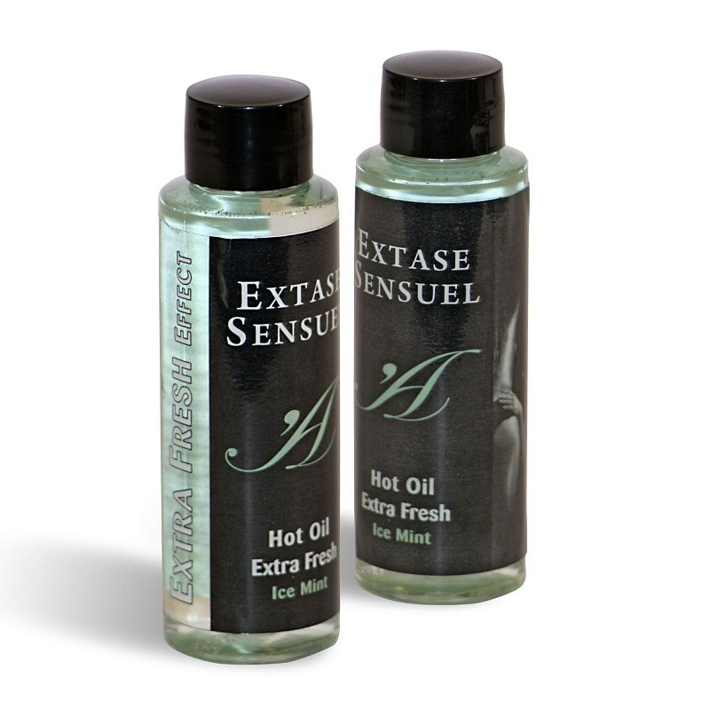 EXTASE SENSUAL – ÓLEO DE MASSAGEM COM EFEITO EXTRA REFRESCANTE DE GELO 100 ML