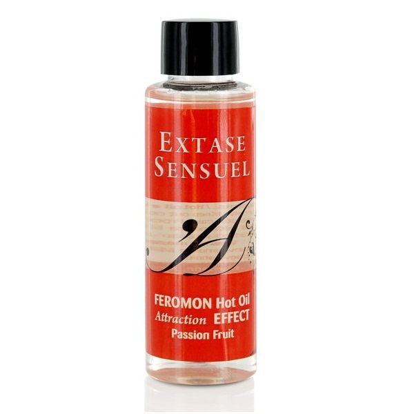 EXTASE SENSUAL – ÓLEO DE MASSAGEM COM EFEITO DE CALOR E FEROMÔNIOS DE MARACUJÁ 100 ML