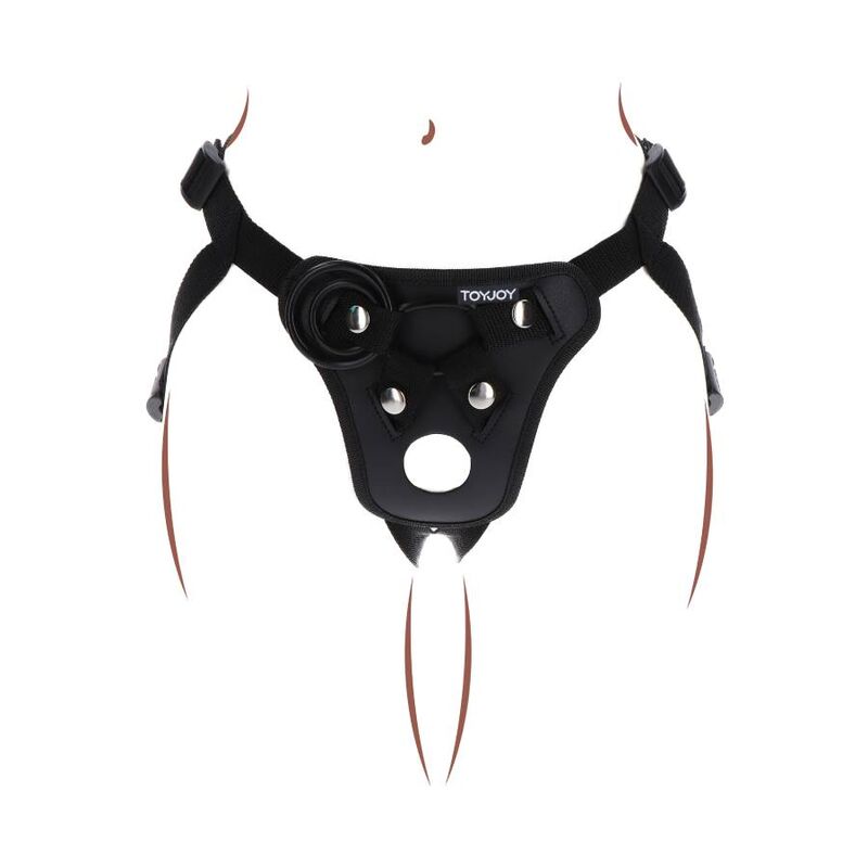 SEJA REAL - ARNÊS DE PRAZER COM STRAP-ON PRETO - Image 4