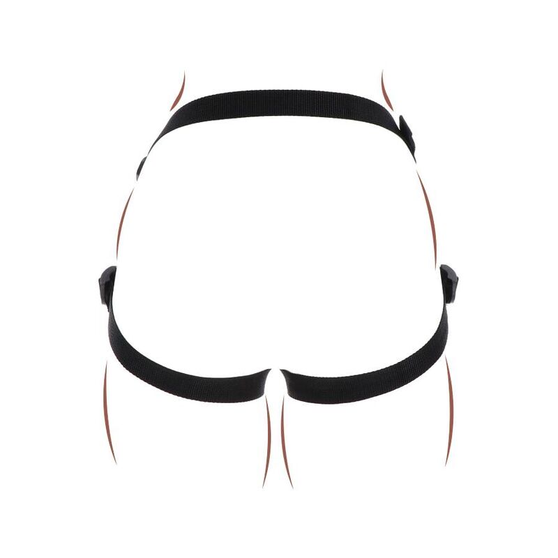 SEJA REAL - ARNÊS DE PRAZER COM STRAP-ON PRETO - Image 8