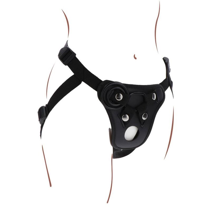 SEJA REAL - ARNÊS DE PRAZER COM STRAP-ON PRETO - Image 6
