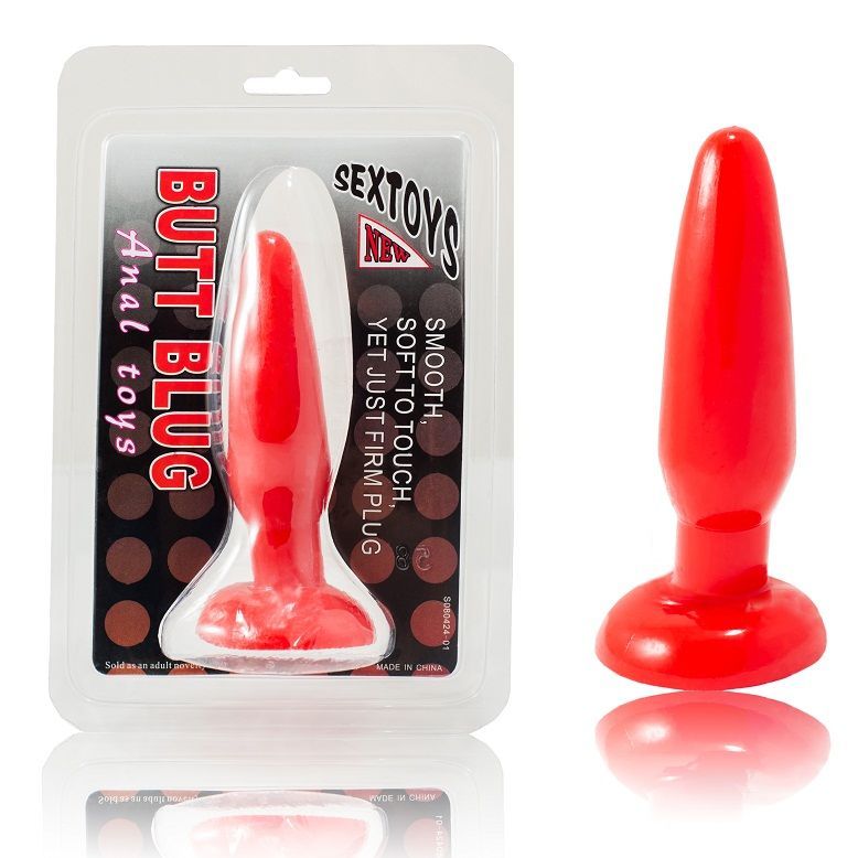 BAILE – PLUG ANAL VERMELHO PEQUENO 15 CM