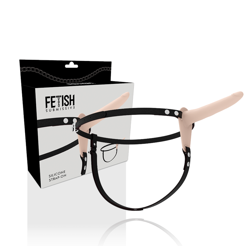 Arreio submisso para fetiche – Silicone cor da pele 15 cm