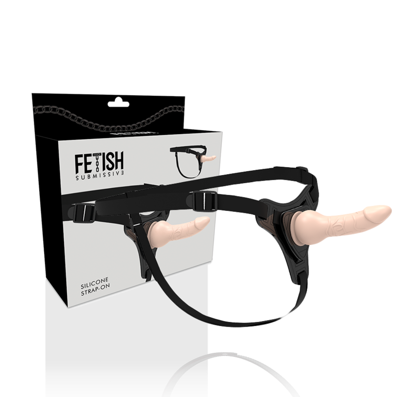 Arreio submisso para fetiche – Silicone realista cor de pele, 16 cm