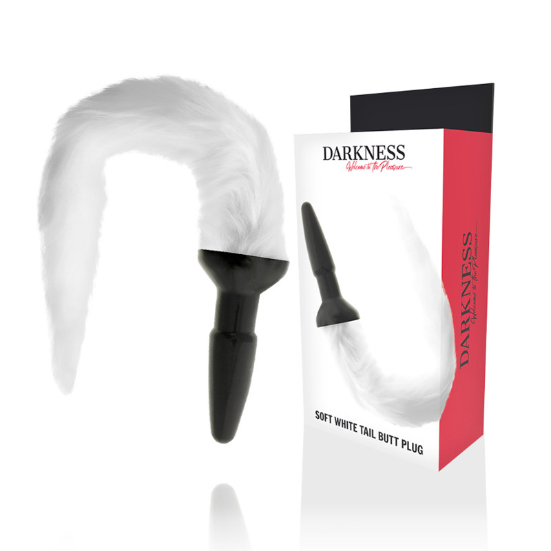 ESCURIDÃO – PLUG ANAL DE SILICONE COM CAUDA BRANCA