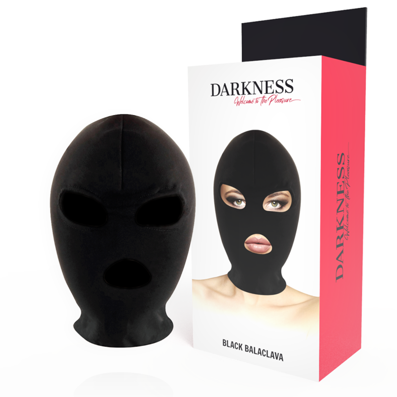ESCURIDÃO – MÁSCARA DE SUBMISSÃO BDSM PARA BOCA E OLHOS PRETA