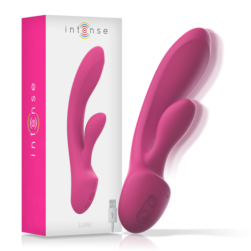 INTENSE – VIBRADOR LUIGI RABBIT DE SILICONE LÍQUIDO ROSA
