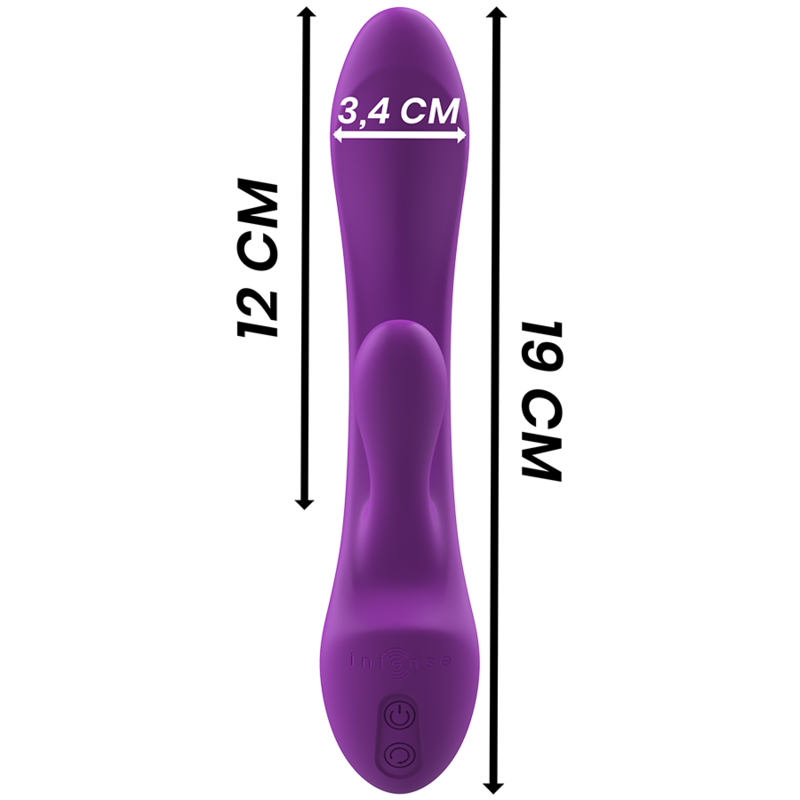INTENSE - VIBRADOR LUIGI RABBIT DE SILICONE LÍQUIDO ROXO - Image 6